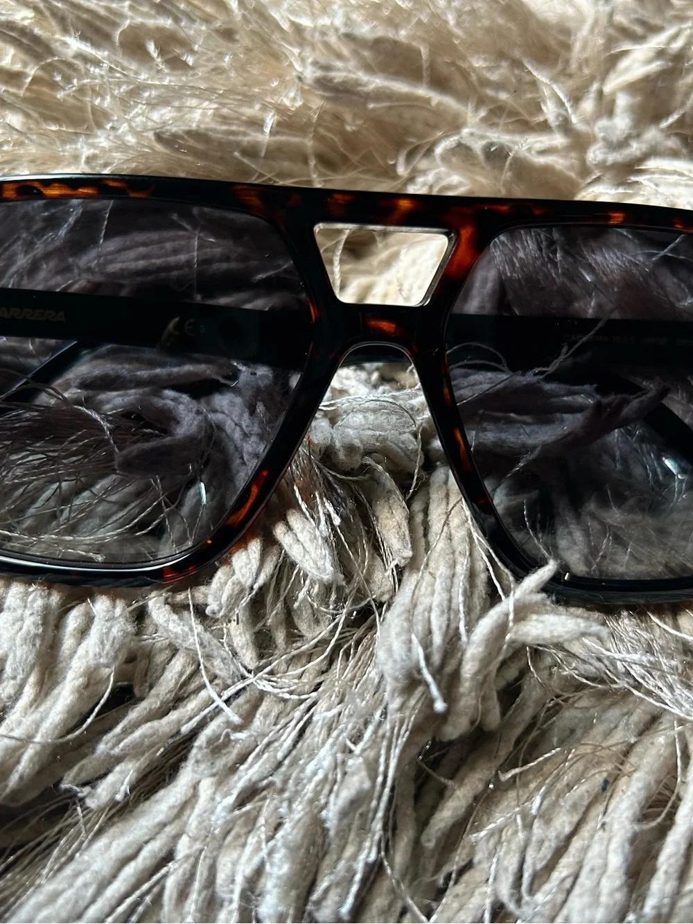 Carrera Men's Tortoiseshell Frame Sunglasses with Smoke Lenses